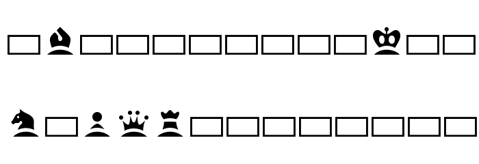 Chess Font LOWERCASE
