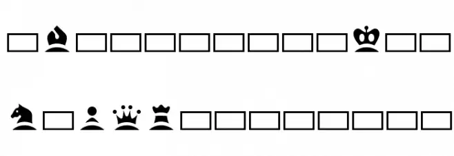 Chess خط أحرف صغيرة