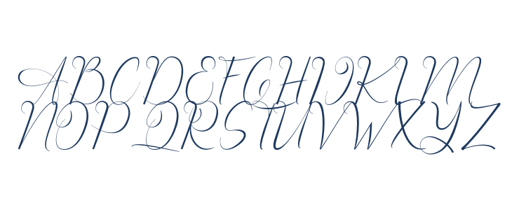 Chester Chesire Script Uppercase
