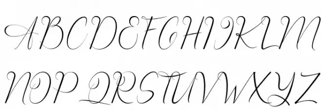 Chester Chesire Script Fonte MAIÚSCULAS