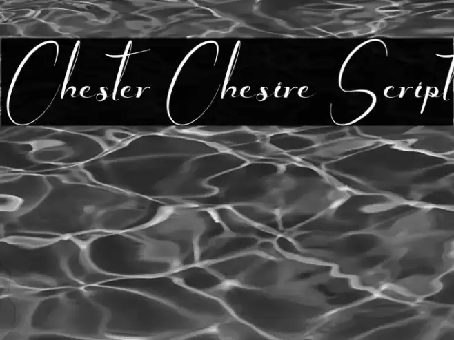 Chester Chesire Script Fonte examples