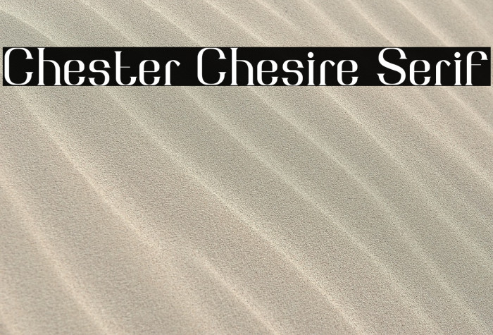 Chester Chesire Serif Example 2