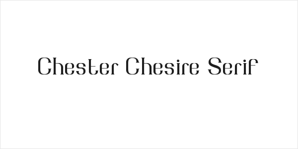 Chester Chesire Serif Logo