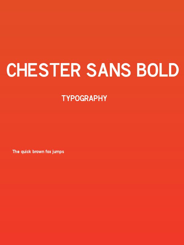Chester Sans Bold Poster
