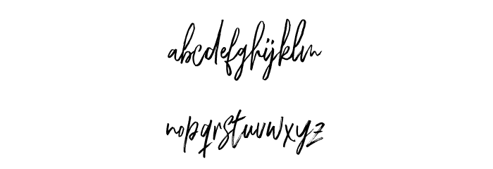ChesterBrush Font LOWERCASE