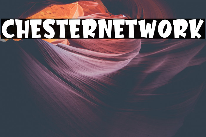 ChesterNetwork Font examples