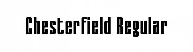 Chesterfield Regular  font caratteri gratis