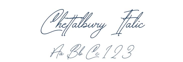 Chettalbury Italic Font Preview