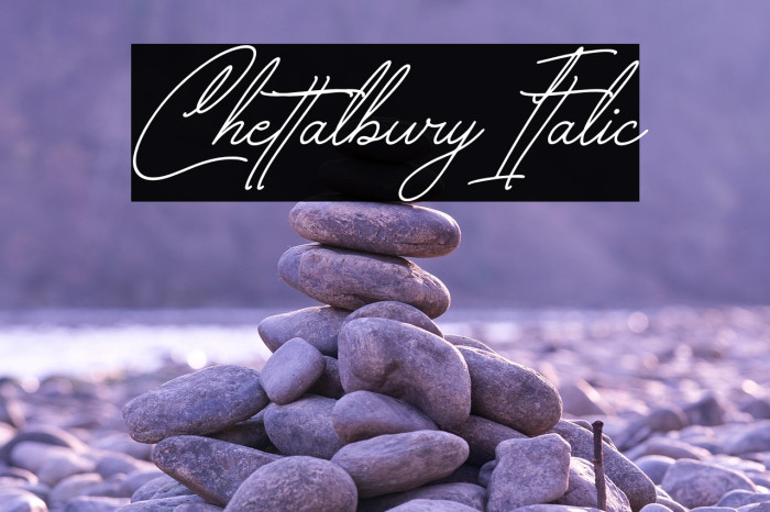 Chettalbury Italic Example 1