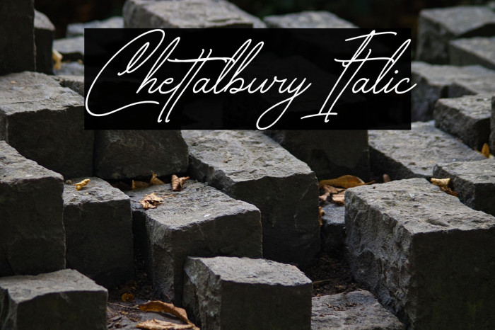 Chettalbury Italic Example 2