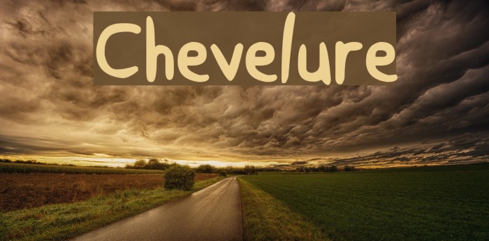 Chevelure Font examples
