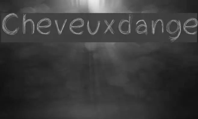 Cheveuxdange Font examples