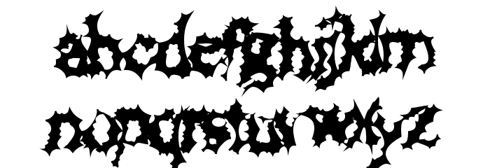 Chewed Straw Font LOWERCASE
