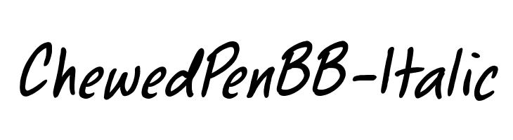 ChewedPenBB-Italic  font caratteri gratis