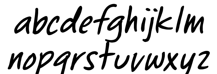 ChewedPenBB-Italic Font LOWERCASE