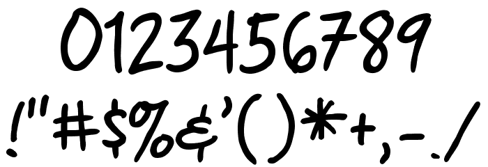 ChewedPenBB Font OTHER CHARS