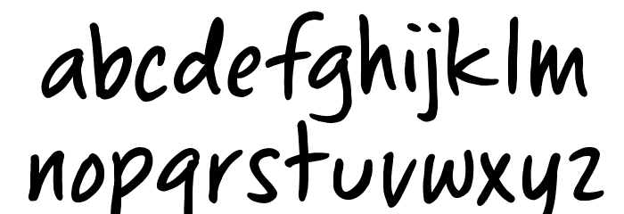 ChewedPenBB Font LOWERCASE