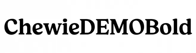 Chewie DEMO Bold  Fuentes Gratis Descargar