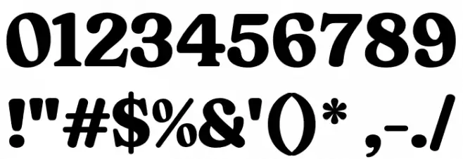 Chewie DEMO ExtraBold Font OTHER CHARS