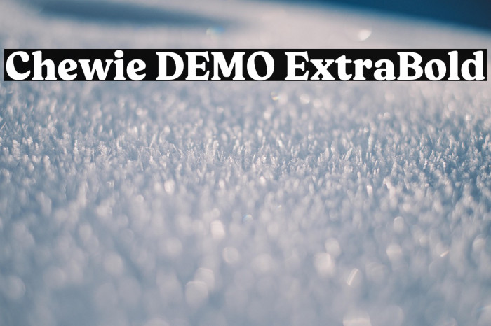 Chewie DEMO ExtraBold Example 3