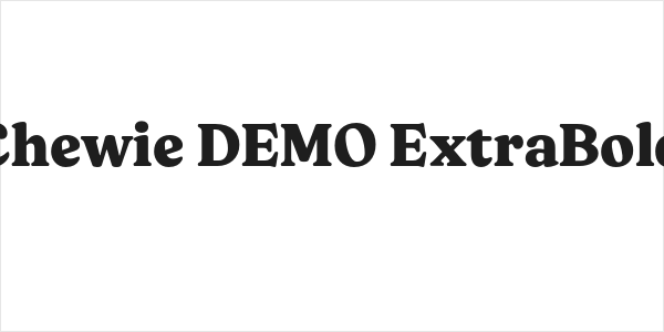 Chewie DEMO ExtraBold Logo