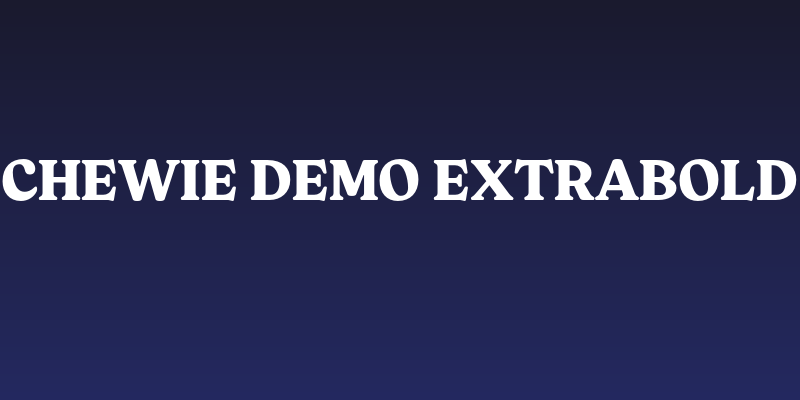 Chewie DEMO ExtraBold Social Header
