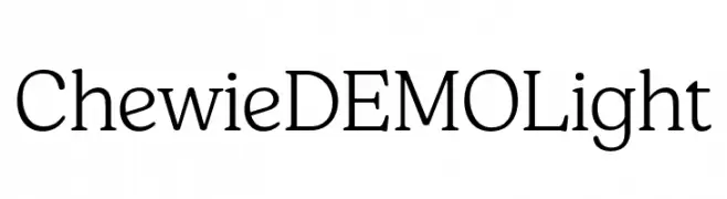 Chewie DEMO Light  Fuentes Gratis Descargar