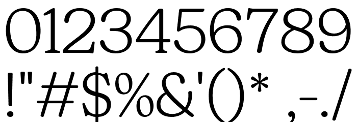 Chewie DEMO Light Font OTHER CHARS