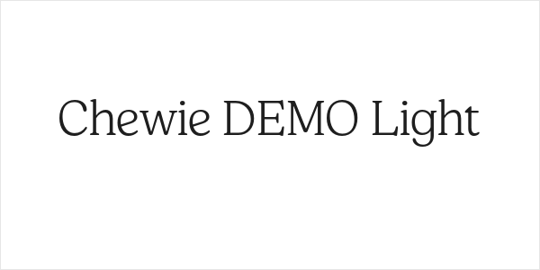 Chewie DEMO Light Logo