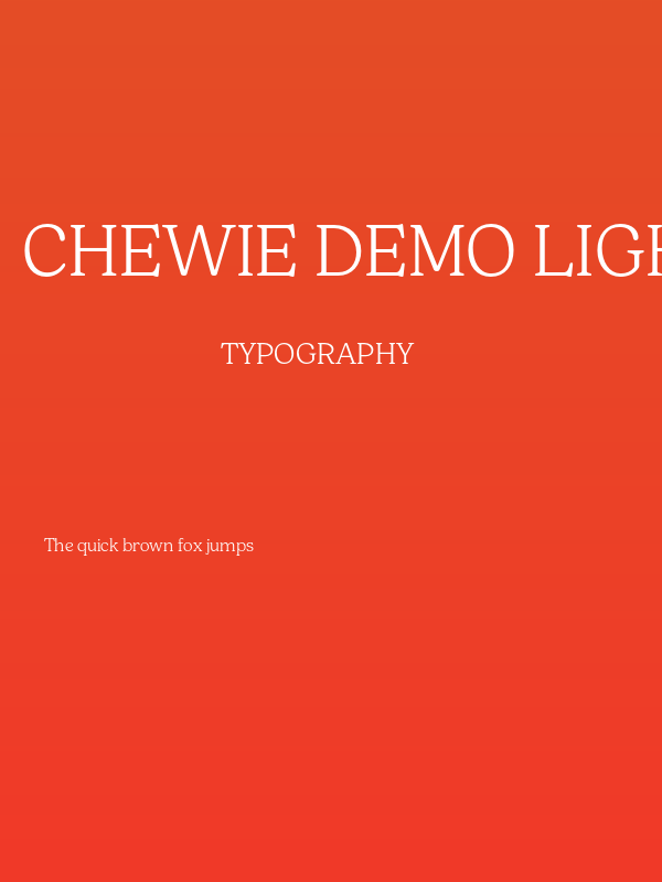 Chewie DEMO Light Poster
