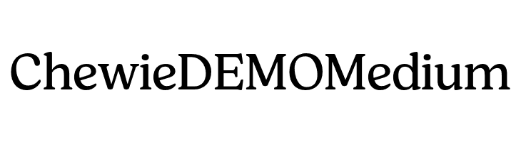 Chewie DEMO Medium  Fuentes Gratis Descargar