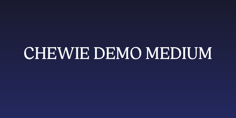 Chewie DEMO Medium Social Header