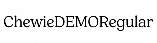 Chewie DEMO Regular  Fuentes Gratis Descargar