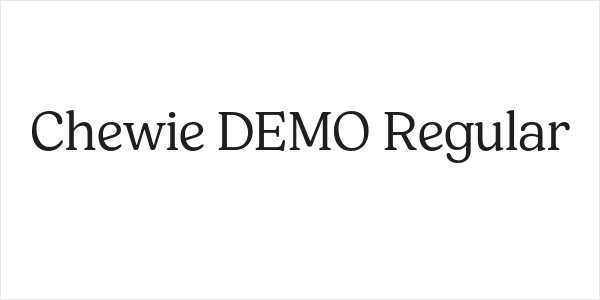 Chewie DEMO Regular Logo