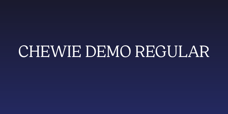 Chewie DEMO Regular Social Header