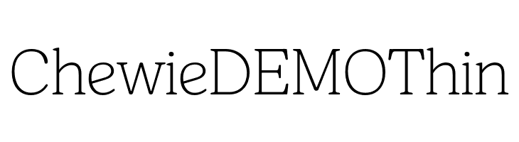 Chewie DEMO Thin  font caratteri gratis