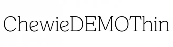 Chewie DEMO Thin  Fuentes Gratis Descargar