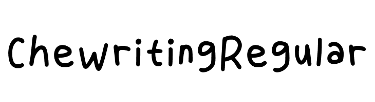 Chewriting Regular  Descarca Fonturi Gratis