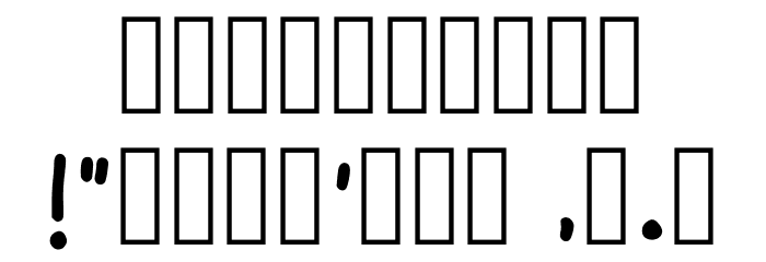 Chewriting Regular Font OTHER CHARS
