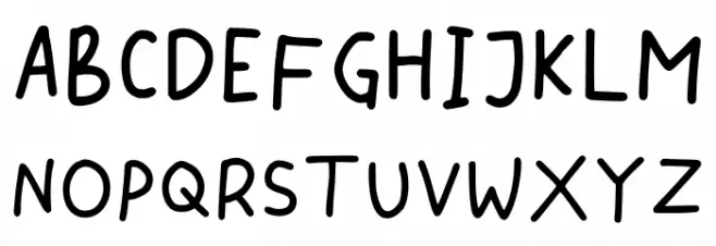 Chewriting Regular 字体 大写