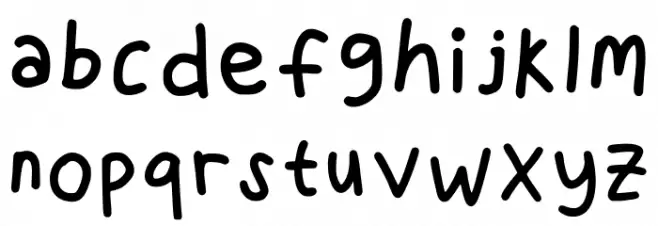 Chewriting Regular Schriftart Kleinbuchstaben
