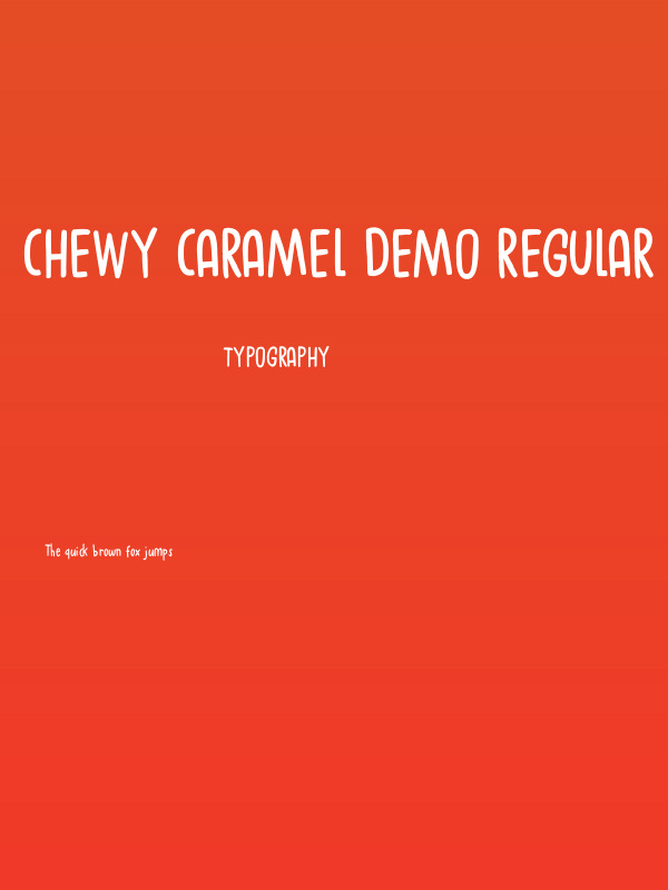 Chewy Caramel DEMO Regular Poster