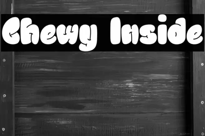 Chewy Inside Font examples