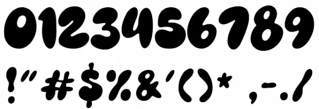 Chewy Noodles Schriftart Anderer Schreiben