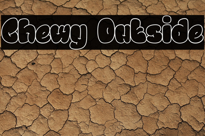 Chewy Outside Font examples