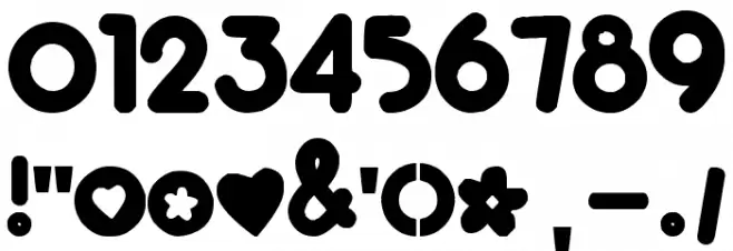 Chewy Stewy Font OTHER CHARS