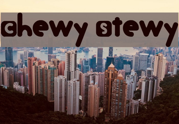 Chewy Stewy Font examples
