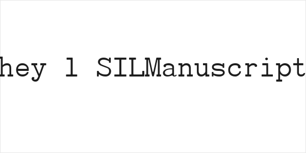 Chey 1 SILManuscriptL Logo