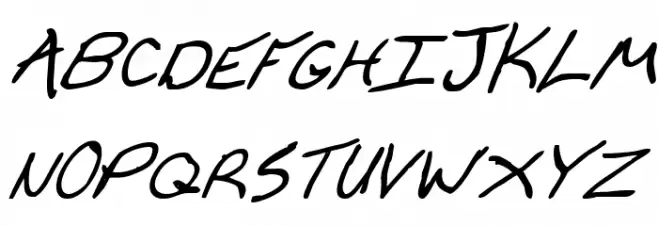 Cheyenne Hand Bold Italic 字体 大写