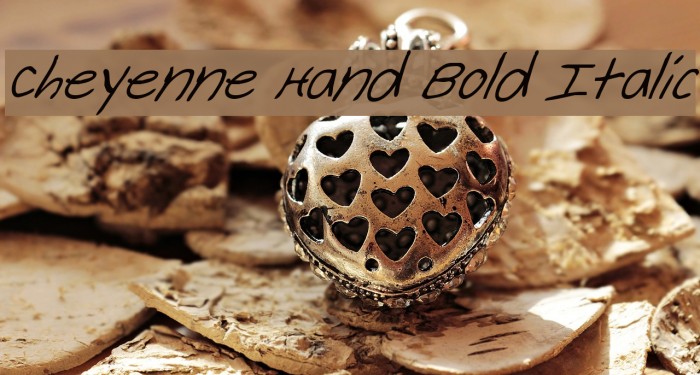 Cheyenne Hand Bold Italic Font examples